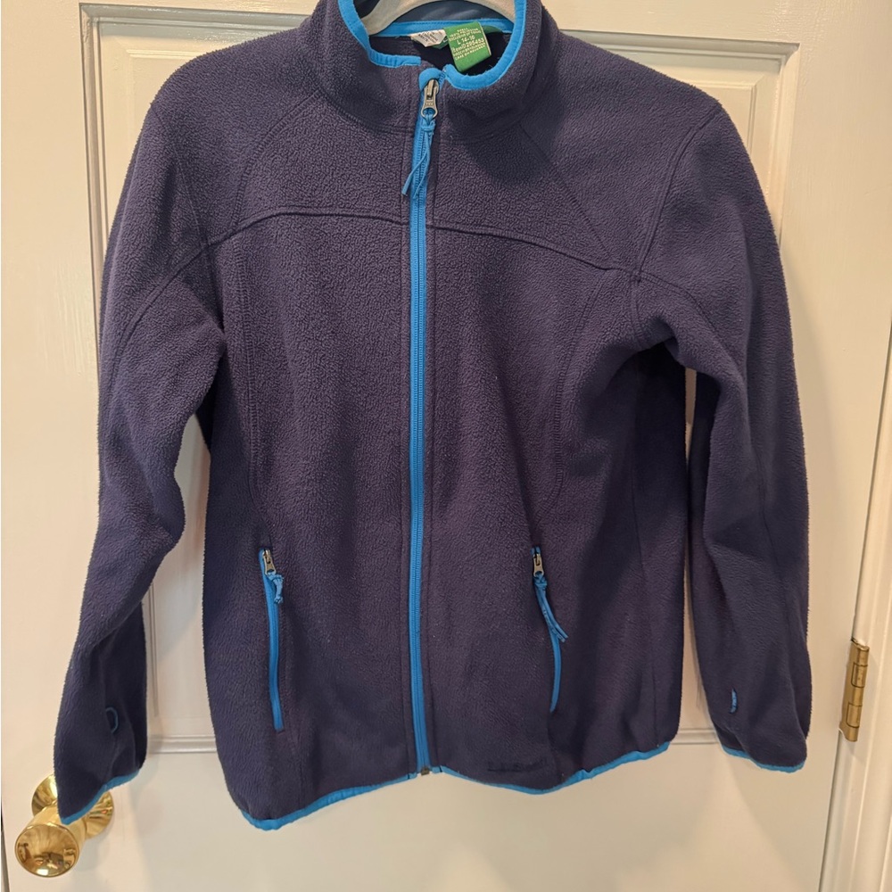 L.L. Bean Blue Fleece Jacket - boys L(14/16)